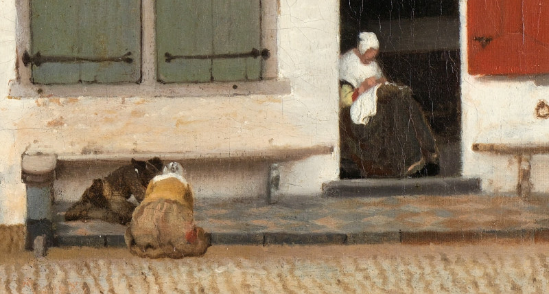 The Little Street (detail), Johannes Vermeer