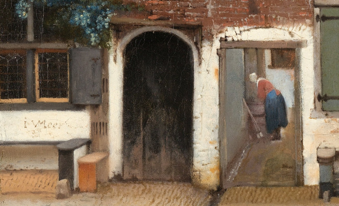 Thye Little Street (detail), Johannes Vermeer
