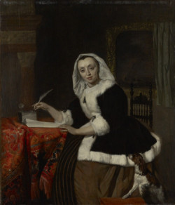 Woman Writing a Letter, Gabriel Metsu