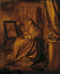 Young Woman in front of a Mirror, Adriaen Pietersz. van de Venne