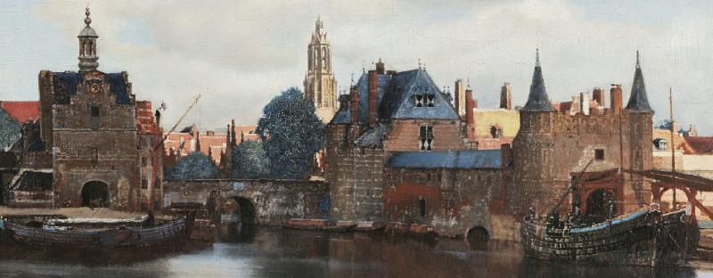 View of Delft (detail). Johannes Vermeer