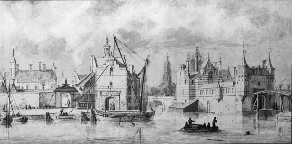 View of Delft, Abraham Rademaker