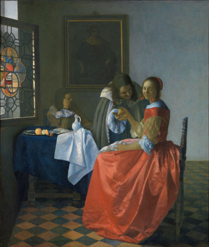 The Lady with Two Gentlemen, Johannes Vermeer
