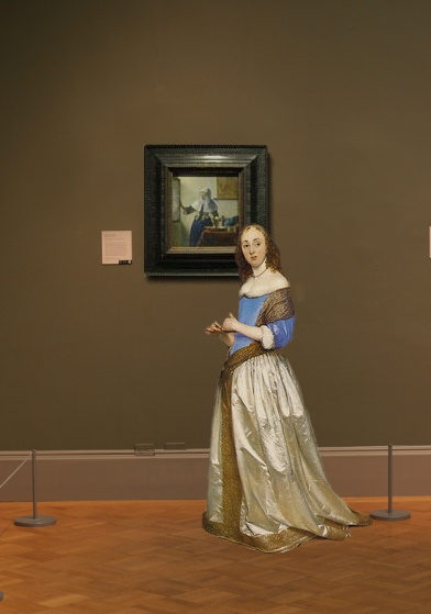 Johannes Vermeer's Young Woman with a Water Pitcher in sscale