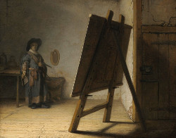 The Artist in his Studio, Rembrandt van Rijn