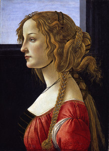 Profile Portrait of a Young Lady, Sandro Betticelli