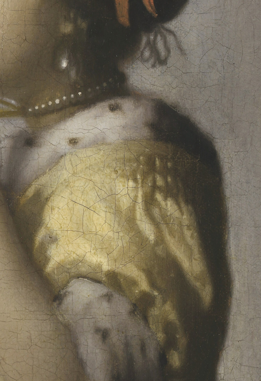 Woman with a Pearl Necklace (detail), Johannes Vermeer
