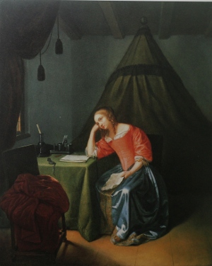 Girl Reading Letter