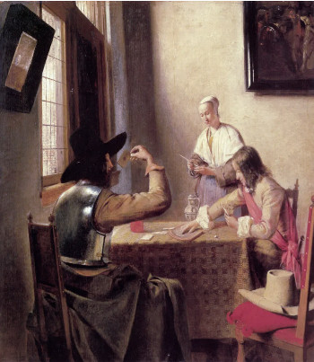 Soldiers Playing Cards, Pieter de Hooch