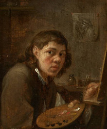 Gillis van Tilborgh, Self Portrait in the Studio