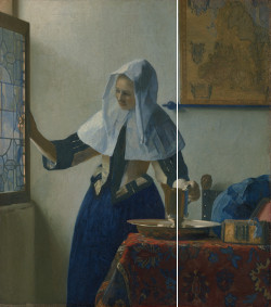 Young Woman with a Water Pitcher (diagram), Johannes Vermeer