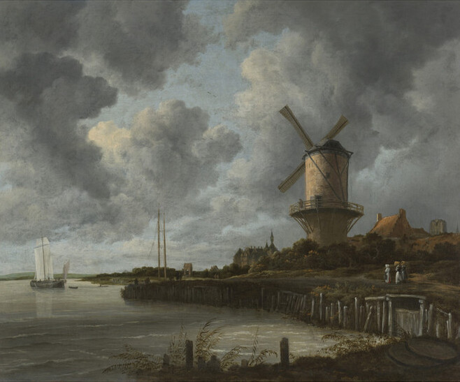 The Mill at Wijk-bij-Duurstede, Jacob van Ruisdael