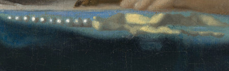 A Lady Writing (detail), Johannes Vermeer