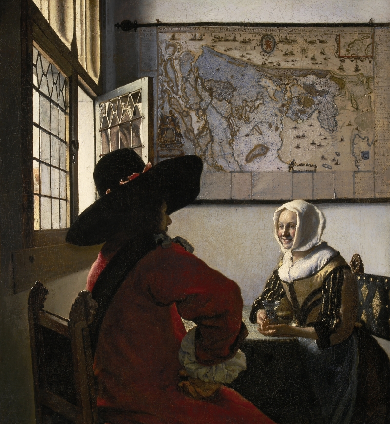 Officer and lauhgin Girl, Johannes Vermeer