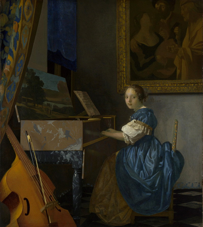 A Ladt Seated at the Virginal, Johannes Vermeer