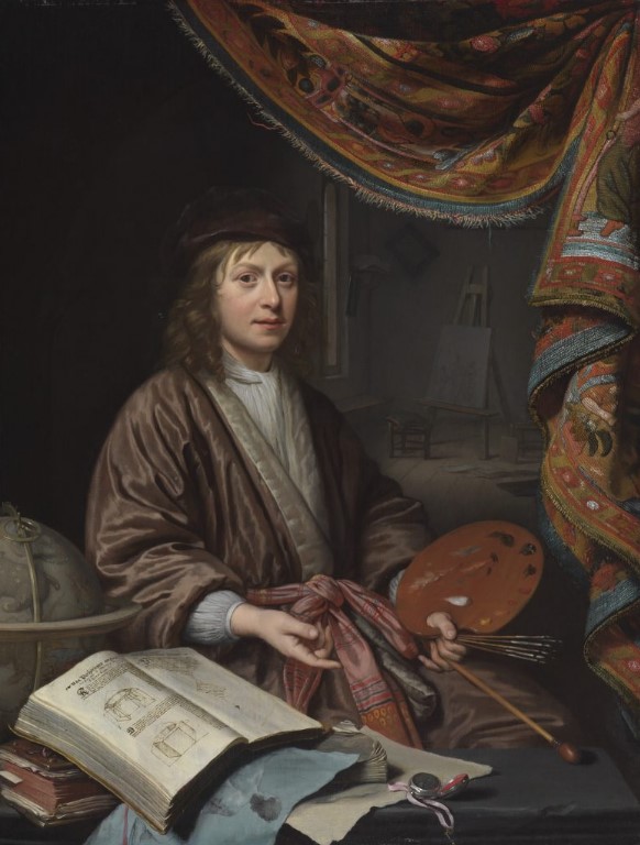 Michiel van Musscher, A Painter in his Studio