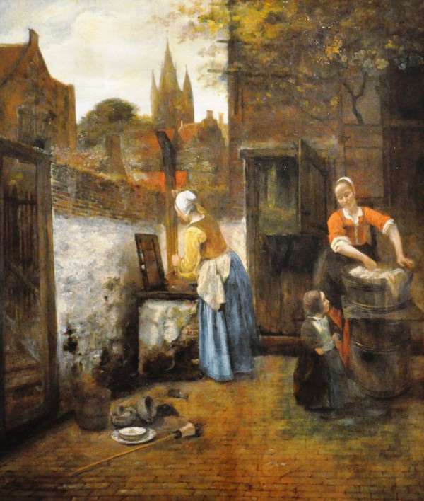The Woman with a Maid, Pieter de Hooch
