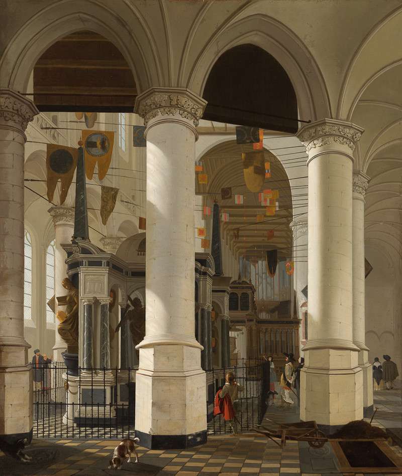 New Church in Delft with the Tomb of William the Silent, Cornelis de Man