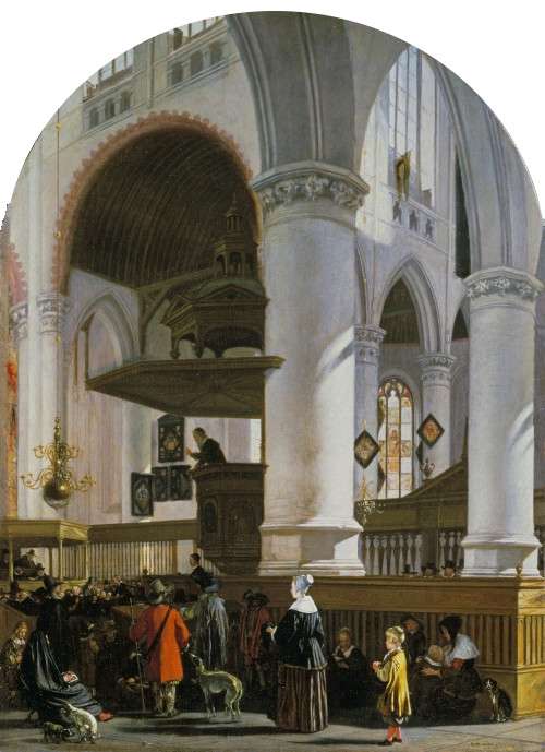 Interior of the Oude Kerk, Delft, Emmanuel de Witte