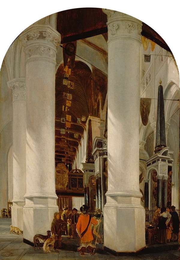 The Nieuwe Kerk at Delft with the Tomb of Willem the Silent, Emanuel de Witte