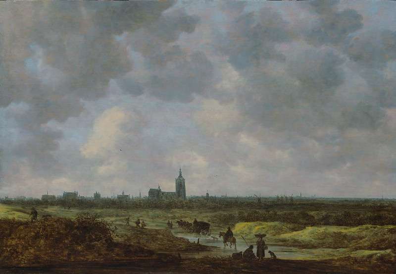 A View of The Hague from the Northwest, Jan van Goyen