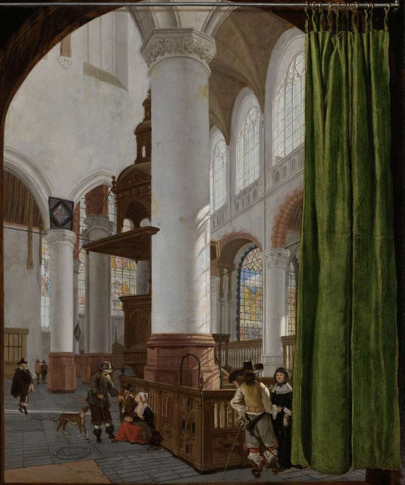Interior of the Old Church in Delft, Gerard Houckgeest