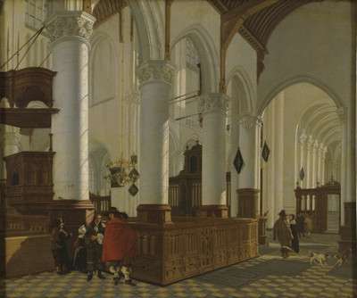 Intérieur de la Nieuwe Kerk à Delft, Gerard Houckgeest
