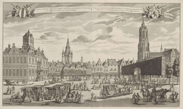 A View of the Delft Market Square