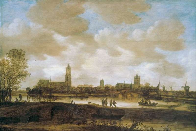 View of Delft from the North, Jan van Goyen