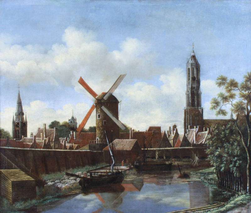 The Harbour of Delft, Daniel Vosmaer