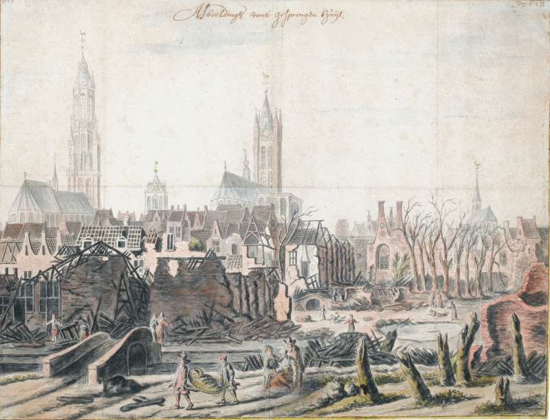 Delft after the Explosion of 1654