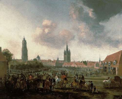 View on the Horse Market in Delft