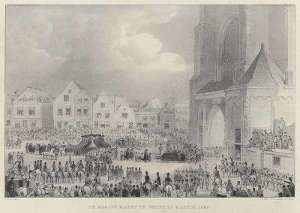 De Groote Markt te Delft, on 4 April 1849