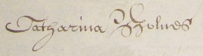 signature of Catharina Bolnes