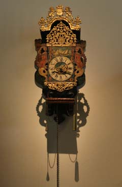 A clock in the Frans Hals Museum, Utrecht.