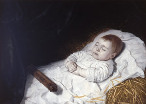 Child on a deathbed, van der Helst