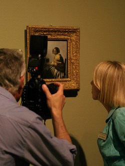 Vermeer painting on exhibition