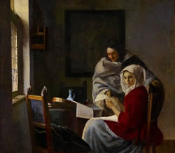 Girl Interrupted in her Music by Johannes Vermeer