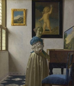 A Lady Standing at the Virginal, Johannes Vermeer