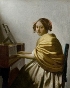 A Young Woman Seated at the Virginals, attributed to Johannes Vermeer