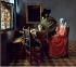 Girl with a Glass of Wine, Johannes Vermeer 