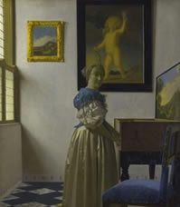 Lady Standing at the Virginal,  Johannes Vermeer