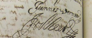 Archival record of Johannes Vermeer leases Mechelen