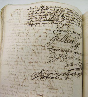 Archival record of Johannes Vermeer leases Mechelen