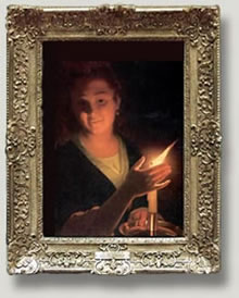 Girl with a Candle, Godfried Cornelisz. Schalcken