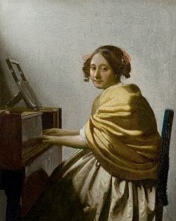 Young WOman at the Virginals, Johannes Vermeer (?)