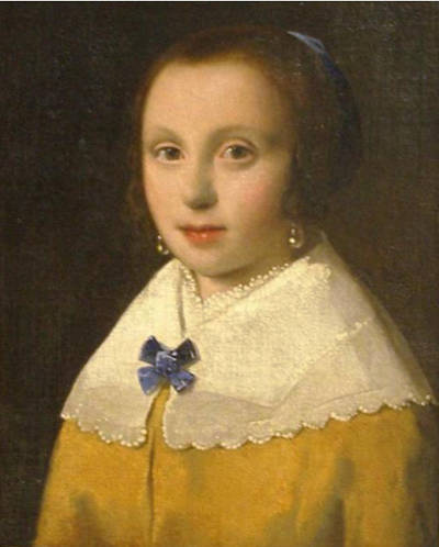 Girl with a Blue Bow erroneously attributed to Johannes Vermeer