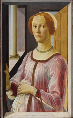 Portrait of a Lady known as Smeralda Bandinelli, Betticelli