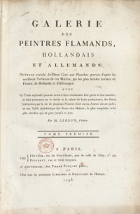 Jean-Baptiste-Pierre Le Brun, Galerie des peintres flamands, hollandais et allemands 