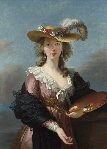 Self-portrait in a Straw Hat, Louise Élisabeth Vigée Le Brun